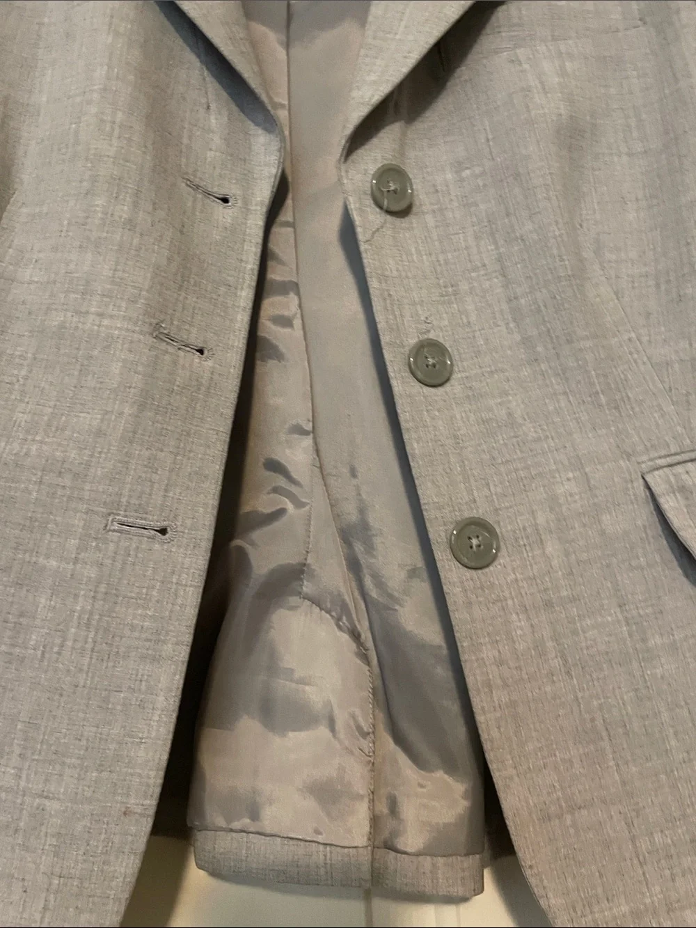 Worthington Light Gray Women's Blazer - Tailored Single-Breasted